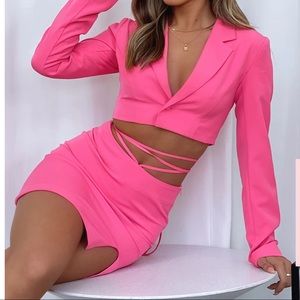 White fox boutique set NEW never worn